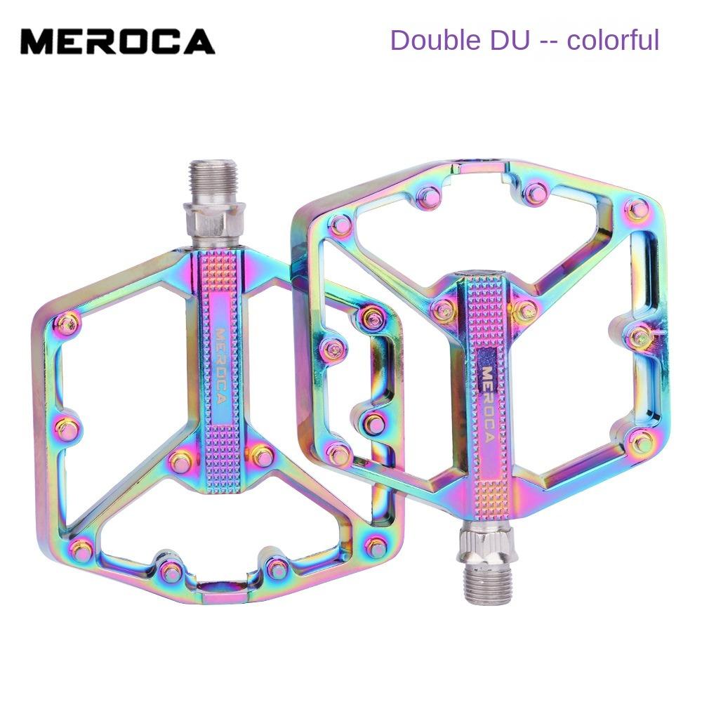 Durable MEROCA Bicycle Pedals Ultralight Non-slip Bike Pedals Aluminium Alloy Sealed DU Bearing Cycling Accessories