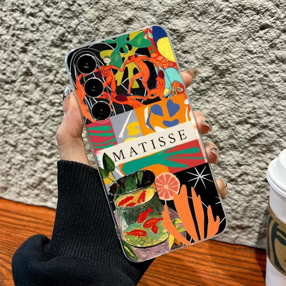 Henri Matisse Art Painting Phone Case Silicone Case For Samsung S30,S23,S21,S22,S20 Ultra,S20 FE lite,S10,S9,S8 PIus Cover Clear