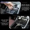 Interior Wrapping Film PET For Peugeot 508 2019 2020 2021 2022 2023 Gear Shift Panel Decoration Sticker Carbon Fiber LHD RHD