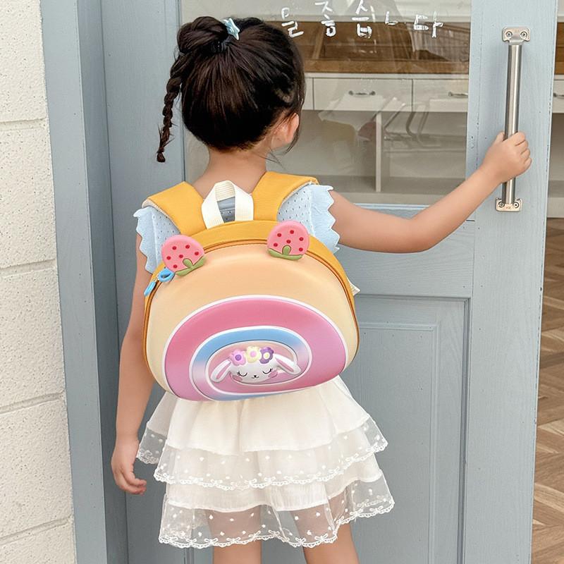 Kids Casual Eva Shoulder Backpack With Animal Pattern And Padded Straps For School And Travel