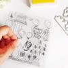 Clear Rubber Stamp Scrapbooking Diary Album Aesthetic Embossing Decorations