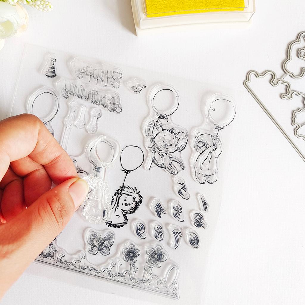 Clear Rubber Stamp Scrapbooking Diary Album Aesthetic Embossing Decorations
