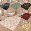 Pink Floral Leaf Pattern Non-Slip Carpet Washable Rug for Bedroom Living Room Lounge Floor Mat Indoor Rug Machine Washable