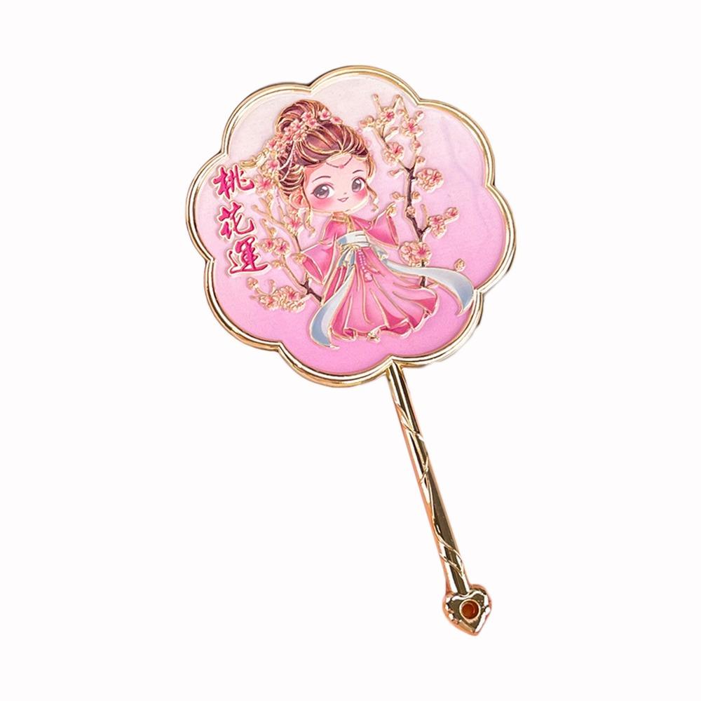 Emboss Cosmetic Mirror Portable Makeup Mirror Souvenir Chinese-style Handheld Mirror  Makeup