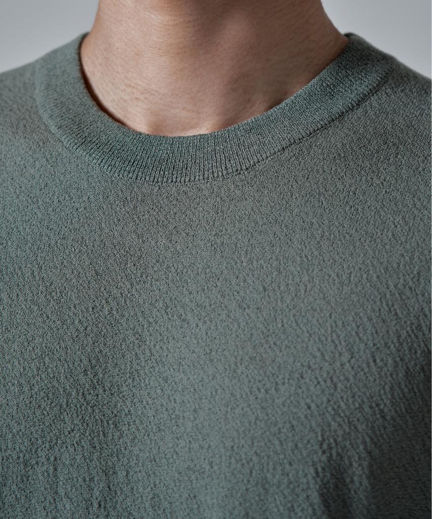 WAAR M1092 Airy Round Knit_Sage Green