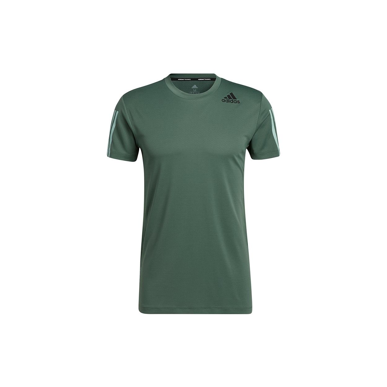 adidas Hrdy 3s Tee Casual Sports Round Neck Short Sleeve Green Men s GP7658 M