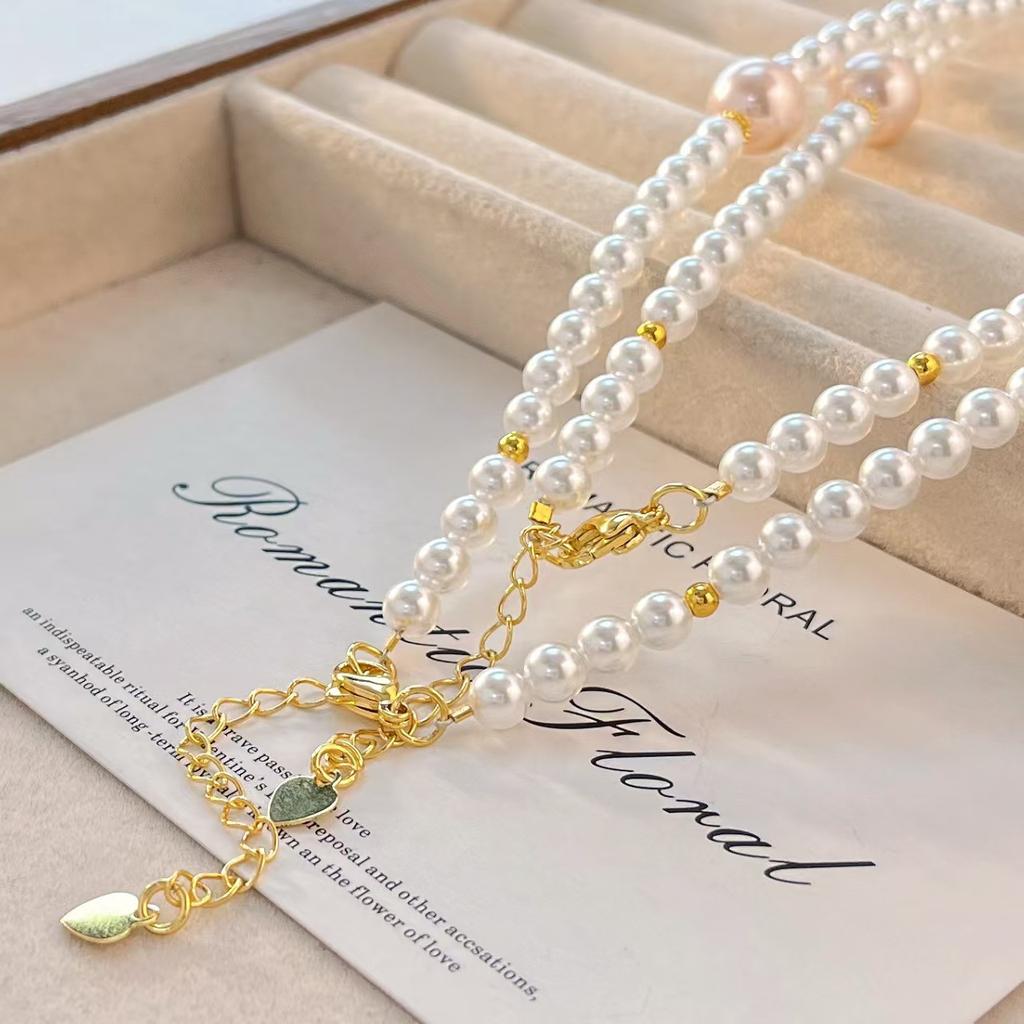 Collier ras du cou de haute qualité, style rétro bohème chic, orné de perles de cristal artificielles multicolores.