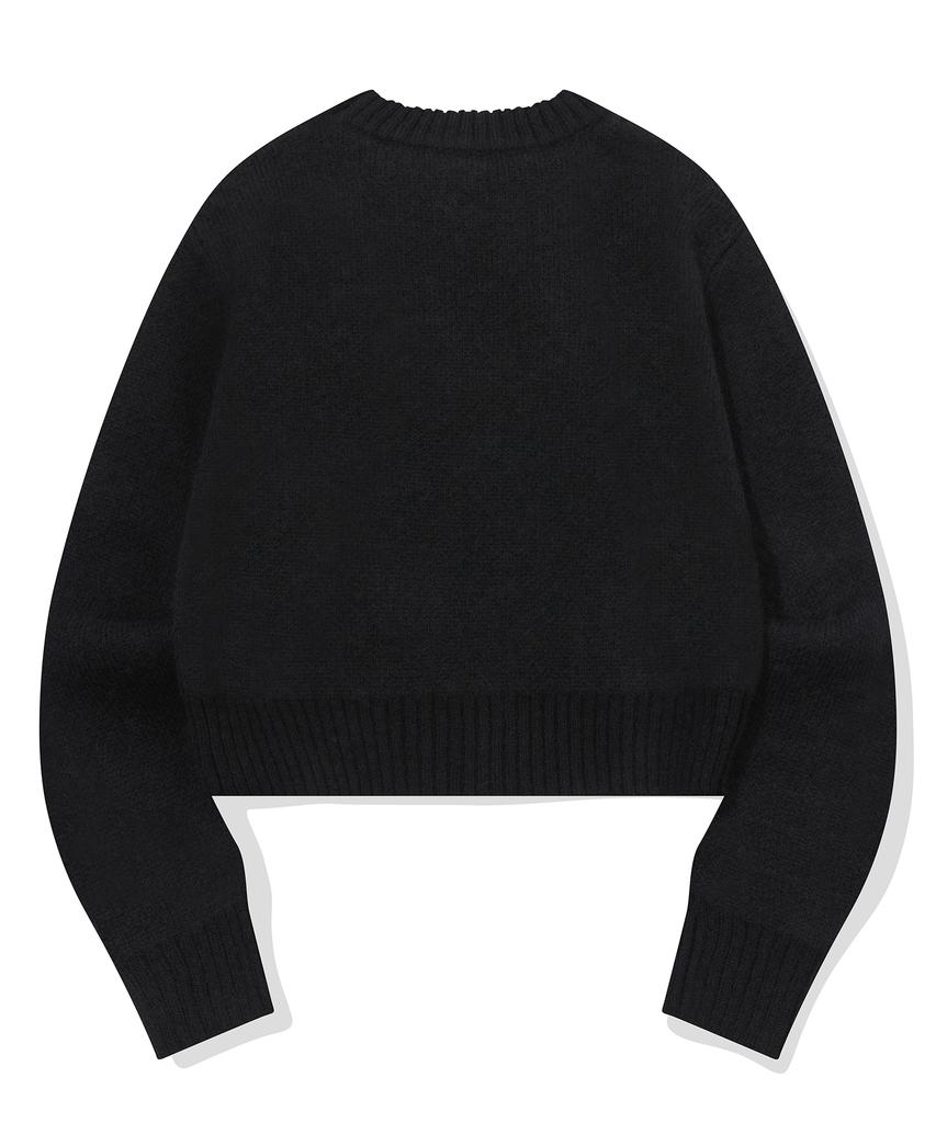 CPGN STUDIO Ribbon Brush Oversized Knit Black