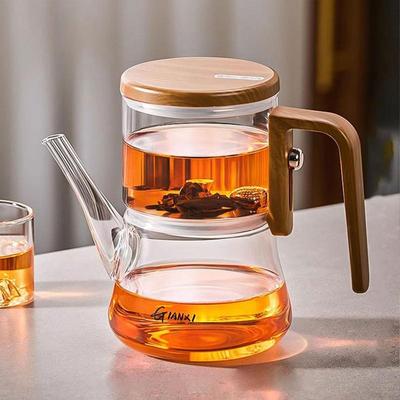 Magnetic Suction Floatys Cup Teapot New Heat-resistant Glass Magnetic Tea Water Separation Cup Tea Set