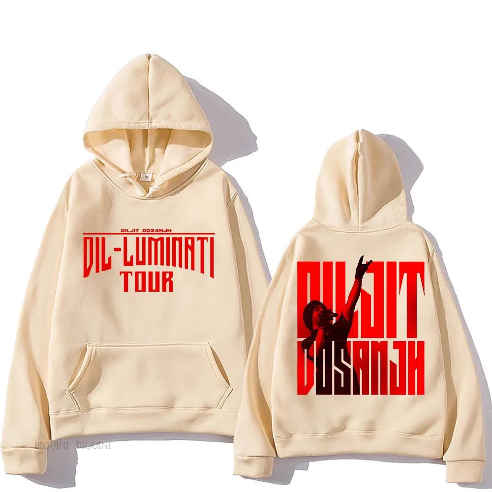 Dil-Luminati Tour 2024 Diljit Dosanjh Hoodie für Herbst/Winter Rock Heavy Metal Sweatshirt Unisex Fleece Kleidung Vintage Hoody