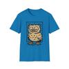 Unisex Soft-style Sleepy Owl T-Shirt – Cartoon Bird Graphic Tee