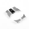 Luxury Silver & Black Car Center Media Button Change For BMW 5 G30 7 G11 2018-22