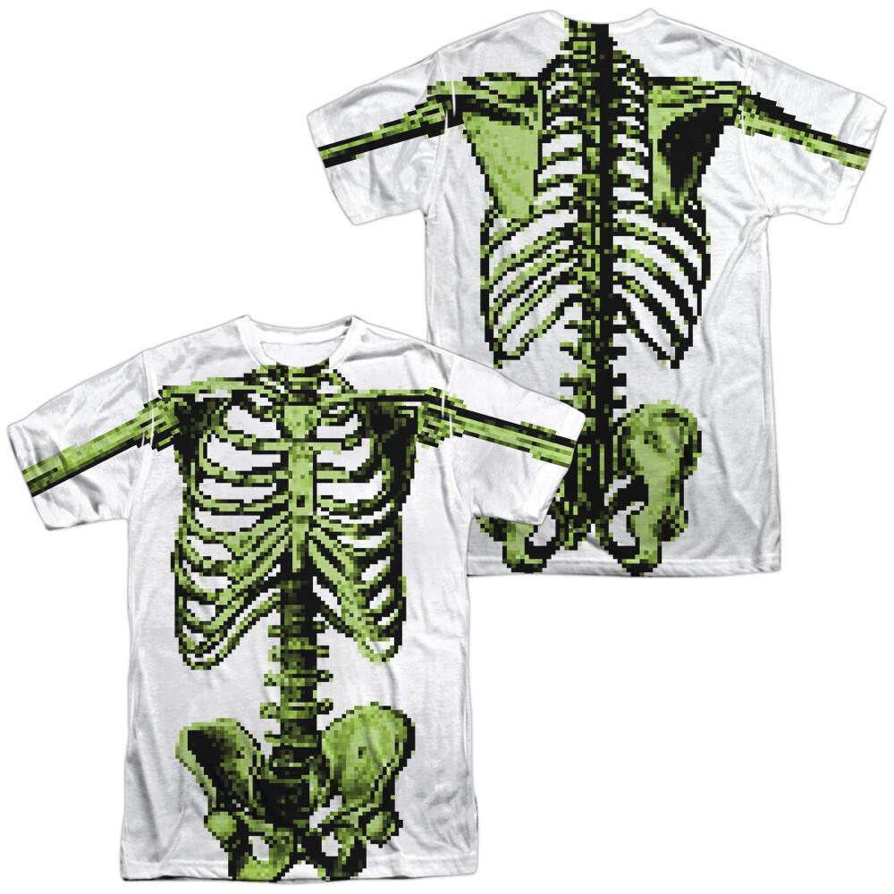 Zombies 8 Bit Skeleton T-Shirt S