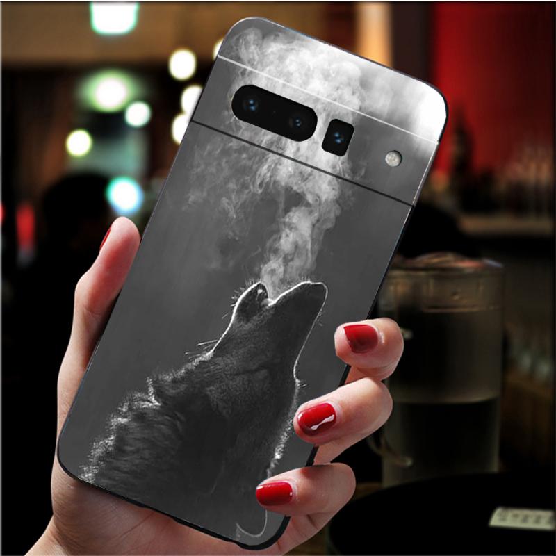 Handyhülle für Google Pixel 7 Pro 7 6A 6 Pro 5A 4A 3A Pixel 4 XL Pixel 5 6 4 3 XL 3A XL 2 XL Classic Cool Wolf Case Funda