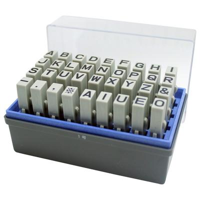 Shachihata Mustergummi Verlinkbar Alphabet Gotisch Größe x mm Stempel, Set, GRA-1G, Schriftart, 1, 8.2 6.4