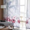 Weihnachts-Schneeball-Schergardinen zur Wohnzimmerdekoration Fenstergardinen Küchen-Tüll-Voile-Gardinen