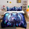 Wolf, Dreamcatcher, Feathers, Moon. Bedding Sets Duvet Cover Sets Duvet Covers Pillowcases(1 * Duvet Cover 2 * Pillowcases Without Duvet Insert)