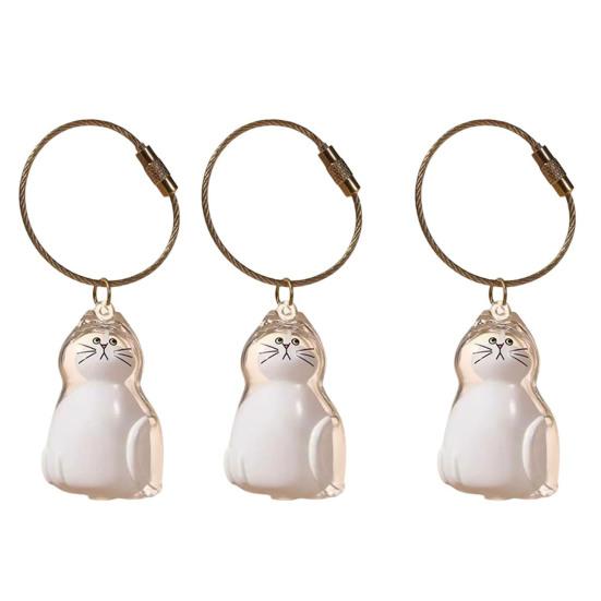 Cat Hair Storage Bottle Transparent Pet Fur Keepsake Capsule for Collecting Cat And Dog Hair Pet Memorial Urns Keychain for Cats Lover