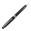 Great MONTBLANC Ballpoint Pen Meisterstück Classic Black Mens Platinum Line Used