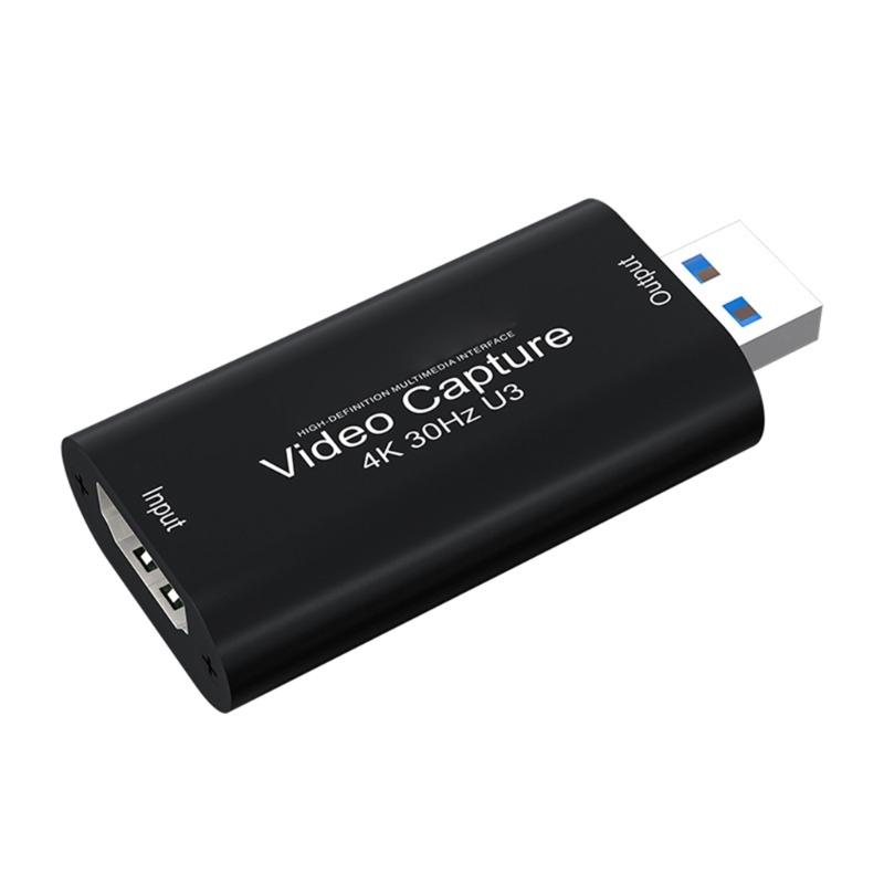 HDMIcomaptible To USB 3.0 Capture Adapter 4K Input And 1080P Output for Smooth Video and Sound Transmission