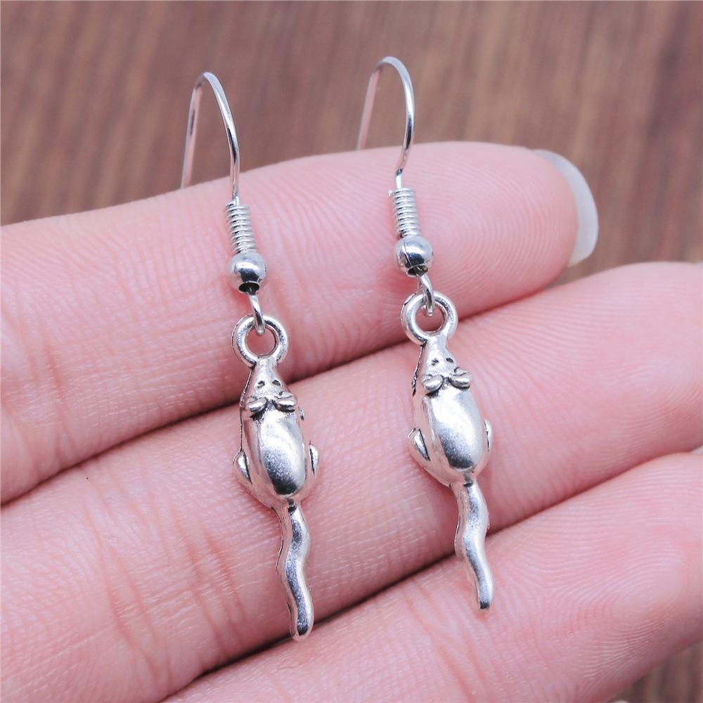 50 Styles Animal Pendant Dangle Earrings Drop Earrings Antique Silver Color Plated Unicorn Horse Elephant Snake Tiger Earrings