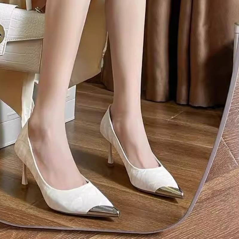2025 Brand Ladies Shoes Shallow Women's High Heels Fashion Matching Office and Career Sexy Pointed Toe Heels Women Zapatos