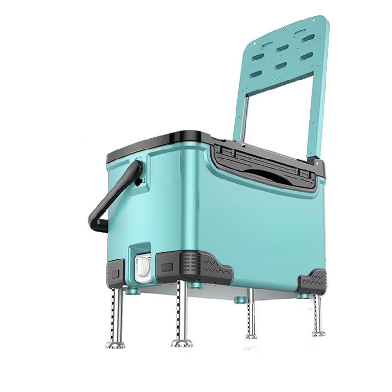 Fishing Tackle Box with Backrest