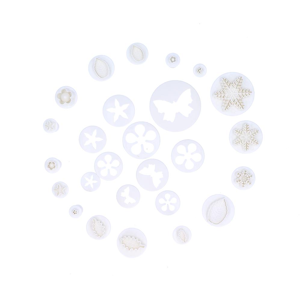 37-teiliges Set Fondant Kuchenform Ausstecher für Kekse und Plätzchen Kuchen Dekorationswerkzeug Set