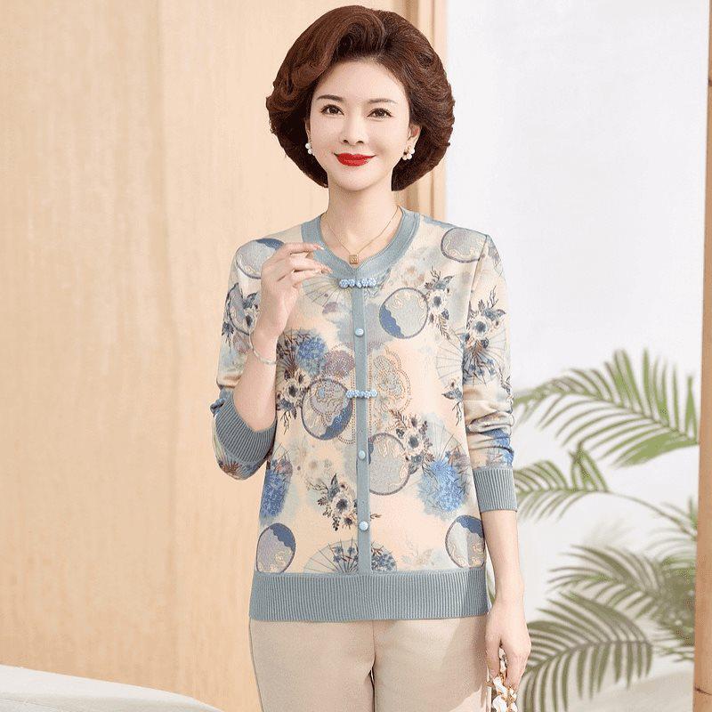 

Autumn Knitwear for Middle-aged Women: Chic New Style Sweater 5XL (suggested for 70-80 kg)