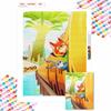 DIY Diamond Painting The Fox and The Rabbit Cross Stitch Kit Mosaic Art Diamond Painting Full Circle Diamond Home Decoration