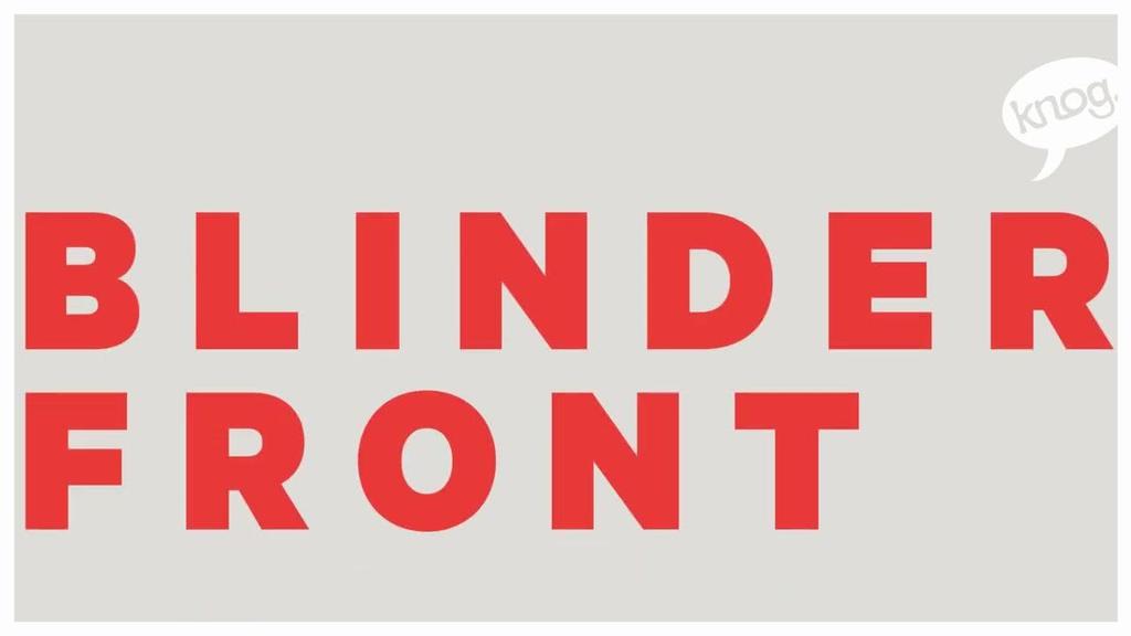 NOG BLINDER GRID FRONT BLACK