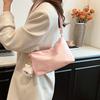 Hochwertige Einfarbige Mode Elegante Umhängetasche Glatter Stoff Satin Achseltasche Freizeit Umhängetasche Damen Handtaschen Geldbörse