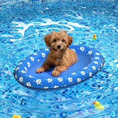 Yaz Evcil Hayvan Köpek Yüzen Sal, Şişme Su Yüzen Evcil Hayvan Yüzen Kürek, Pati İzi Yüzme Yüzen, Küçük Köpekler İçin Uygun