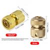 Garden Hose Quick Connector 4-Point Copper Thread Water Pipe Adapter for Drip Irrigation System Fitting Joint