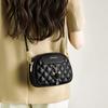 Autumn and winter travel bag women's senior sense shoulder solid color diamond bag versatile women's messenger bag