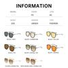1PC Fashion Large Frame Metal Sunglasses for Men and Women with High Quality  New Driving Sunglasses UV400 Gafas De Sol