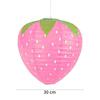 Handheld Paper Lantern 3D Pink Hanging Lantern Ball Strawberry Lantern  DIY Kindergarten