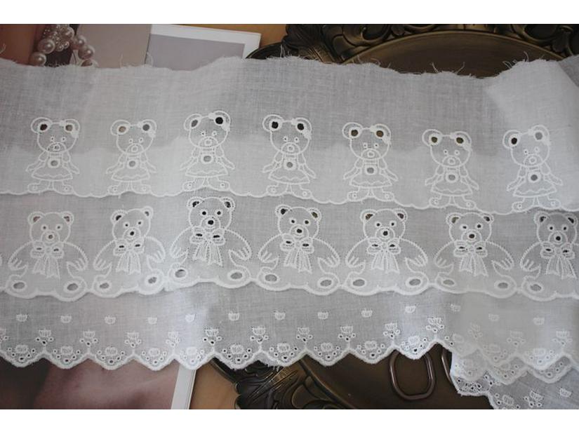 Embroidery Lace Trim for DIY Children's Clothing & Doll Accessories