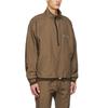 Fear of God Essentials Fall/Winter 2020 Half-Zip Stand Collar Sports Windbreaker With Plain Logo And Raglan Sleeves Men Jacket Brown FOG-FW20-243