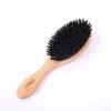 Customized Logo Best Natural Bamboo Hairbrush Boar Bristle Hair Brush for Women Men Kids