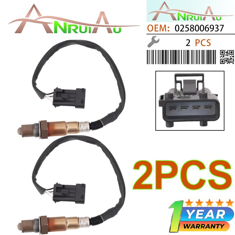 New 2Pcs 0258986602 Oxygen O2 Sensor For BYD F3 F3R Changan Benben Chery A1 A3 A5 Eastar Qiyun QQ6 Tiggo Great Wall CF-Moto