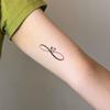 Senso Avanzato, Semplice, Piccolo, Fresco, Romantico E Bello Amore, Adesivo Tatuaggio Anello di Mobius