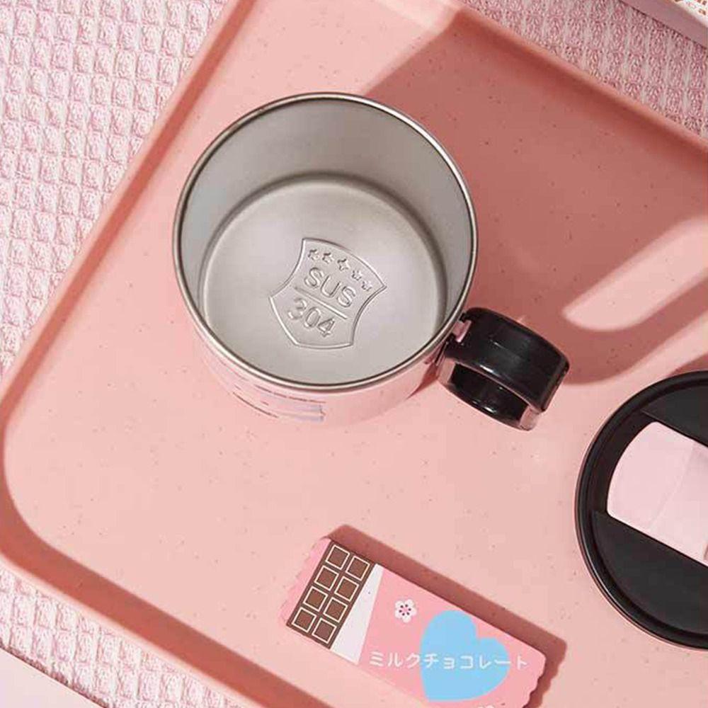 Stainless Steel Cartoon Couple Thermal Mug Creative Thermal Coffee Cup  Travel