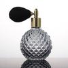 100ml Perfume Bottle Leak-Proof Fine Mist Faux Diamond-shaped Cutting Portable Vintage Air Balloon Refillable Glass Spray Bottle Gift Supply