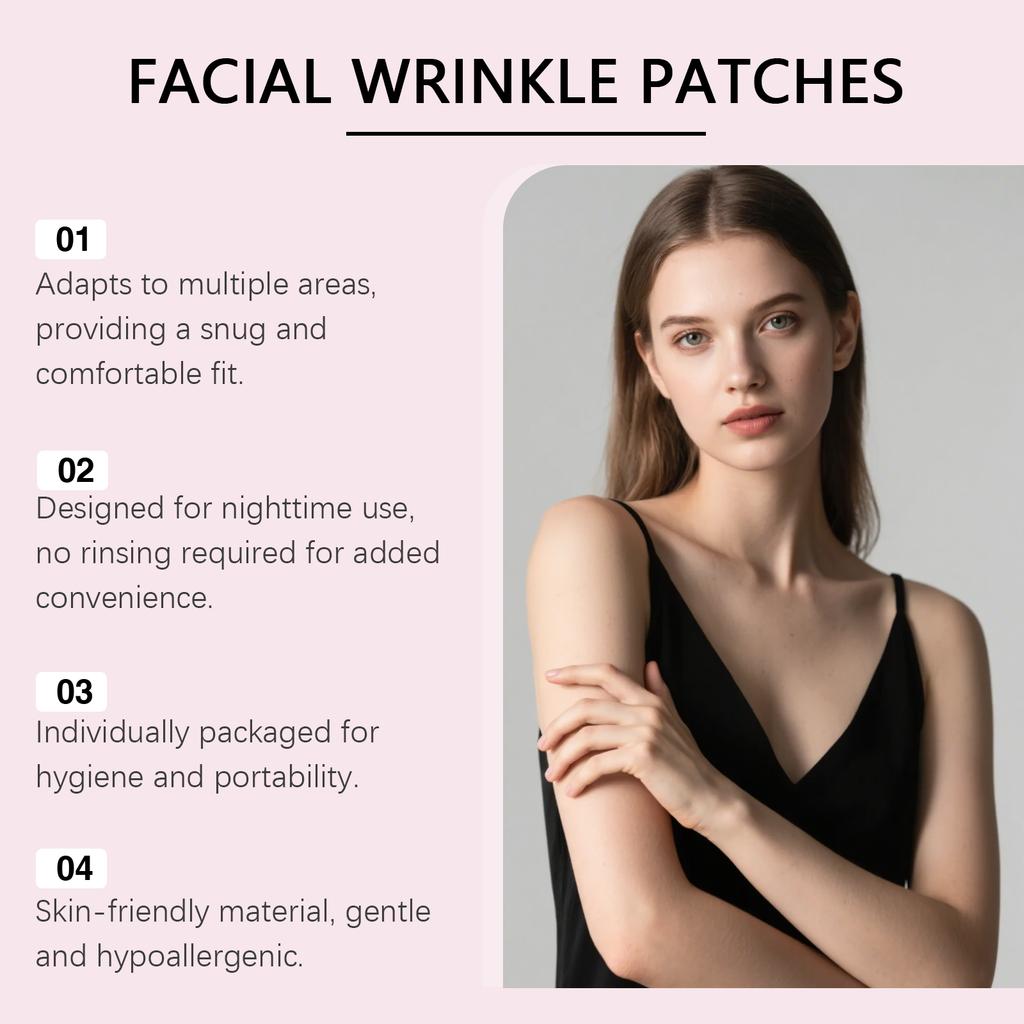 Facial Smoothing Patch Nourishes The Skin, Reduces Wrinkles, Hydrates And Moisturizes, And Soothes Dryness.