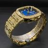 Luxury Diamond Watch for Men Hip Hop Style Bling Iced Out Wristwatch Fashion Square Steel Waterproof Clock