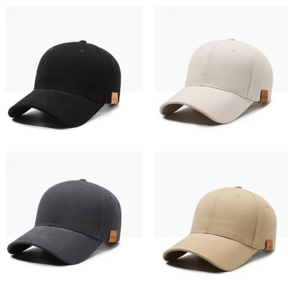 Fashion Wide Brim Baseball Hat Casual Adjustable Duck Tongue Hat Solid Color Baseball Cap Men