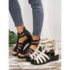 Sommer Mode Neue Große Größen Sandalen Damen Keilabsatz Lässig Tägliche Schuhe