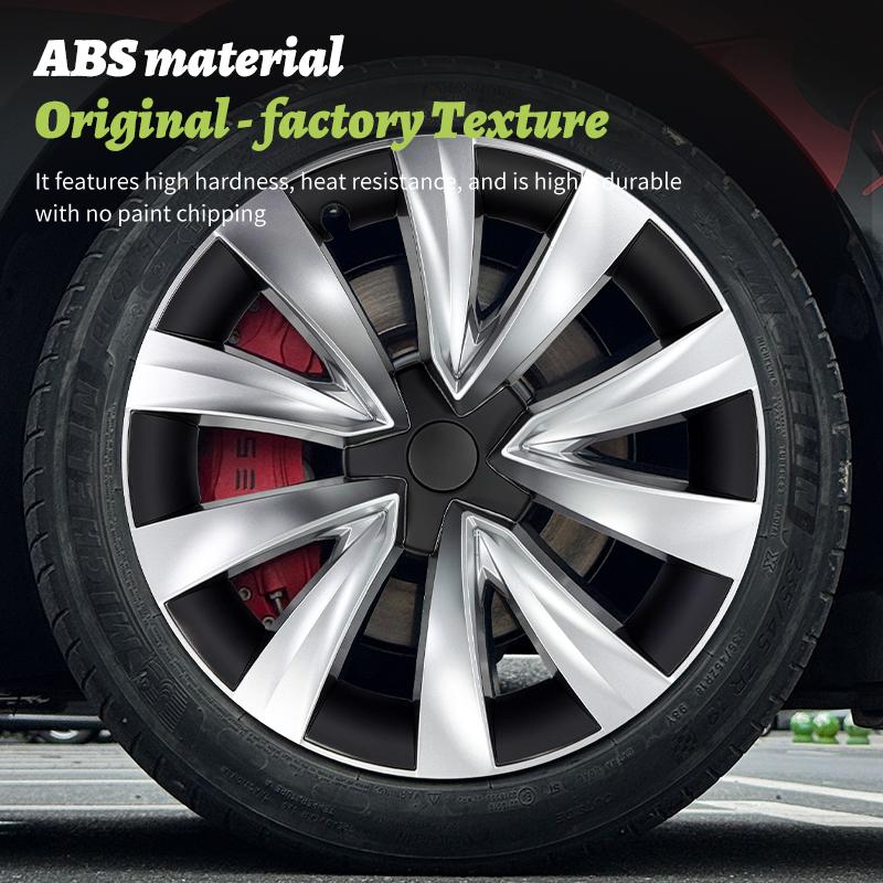 4PCS Model 3 (2017-2023) 18 Inch Wheel Cover Performance Replacement Hub Cap Automobile Full Rim Hub Cover Accessories For Tesla