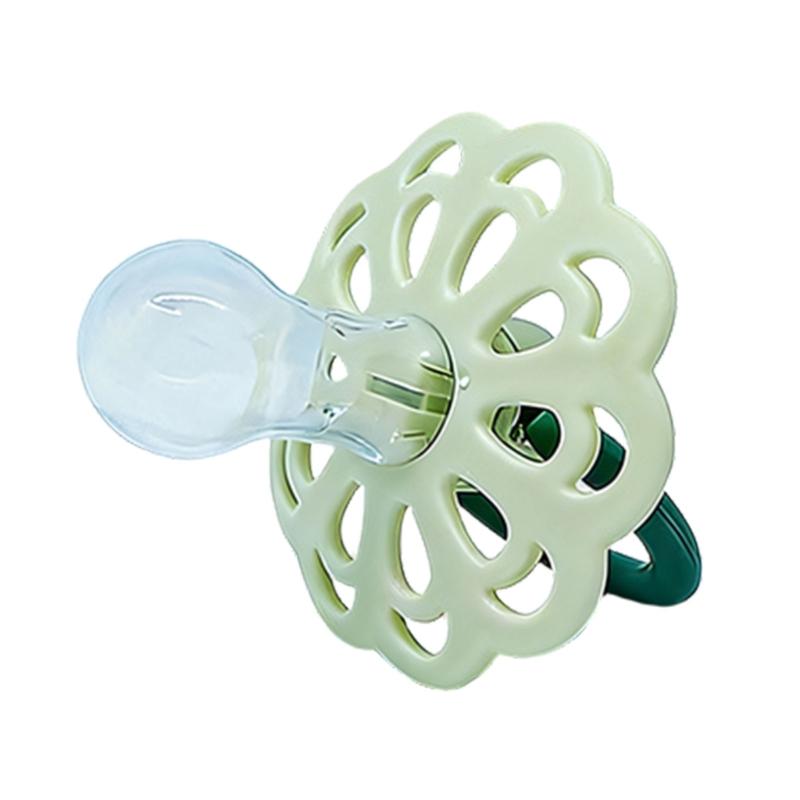 Food Grade Dummy Soother Pacifier Adorable Flower / Bowknot Shaped Pacifier For Newborns Make Of Silicone